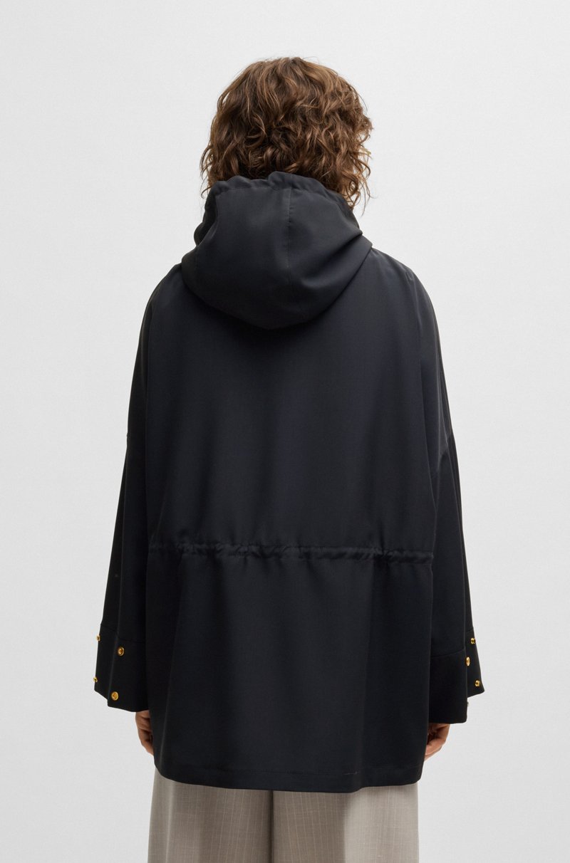 Hugo Boss Cazadora Repelente Al Agua En Lana Fabricada En Italia