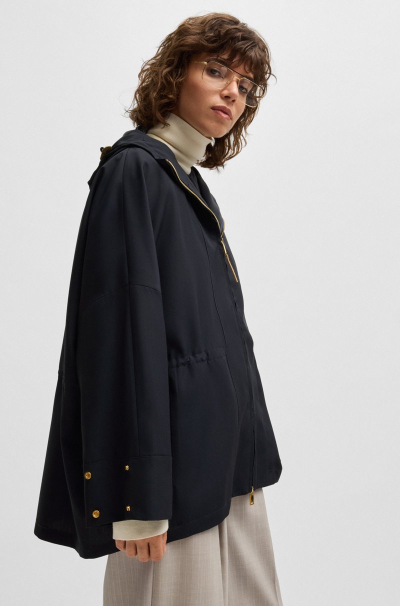 Hugo Boss Cazadora Repelente Al Agua En Lana Fabricada En Italia