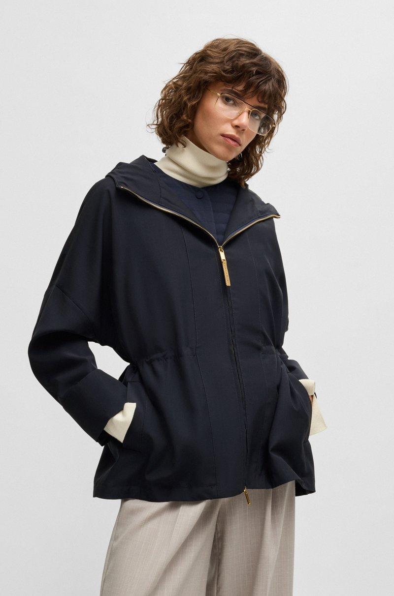 Hugo Boss Cazadora repelente al agua en lana fabricada en Italia