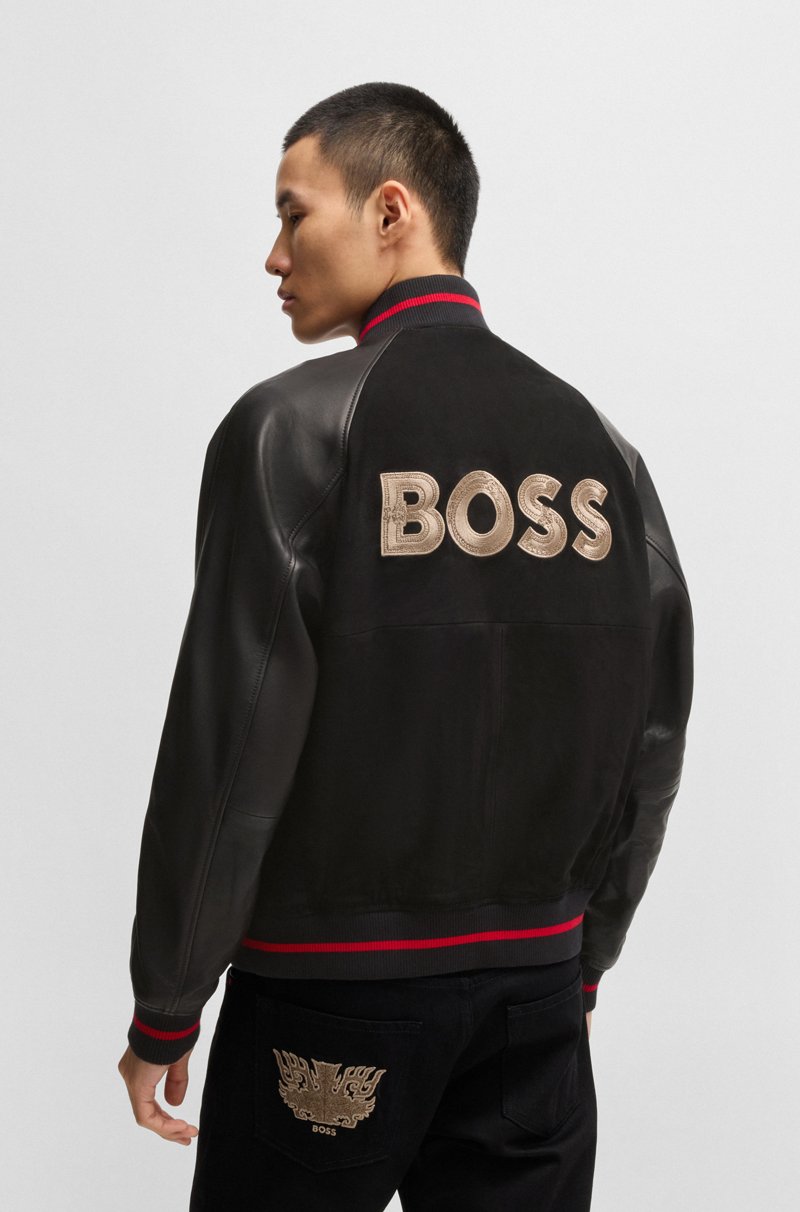 Hugo Boss Cazadora Universitaria Con Bordado BOSS X Creation Of The Gods