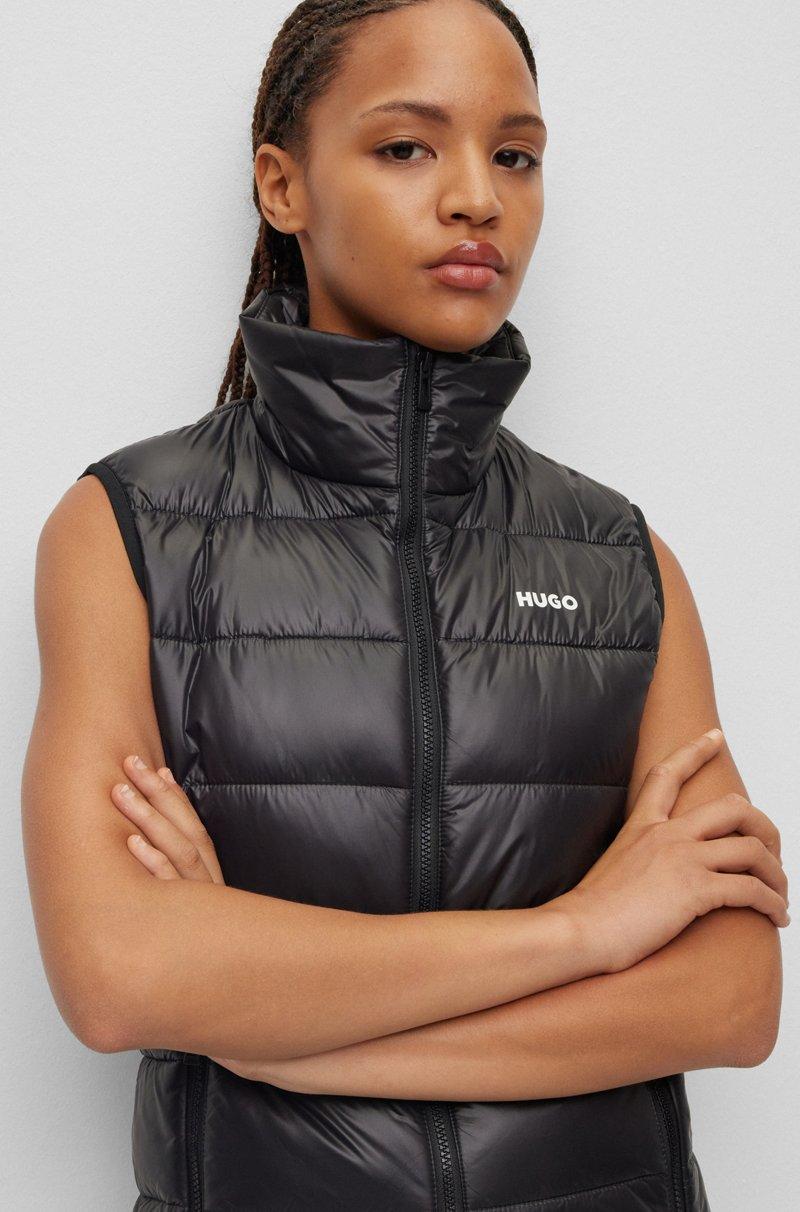Hugo Boss Chaleco Acolchado Ligero Y Repelente Al Agua Con Logo
