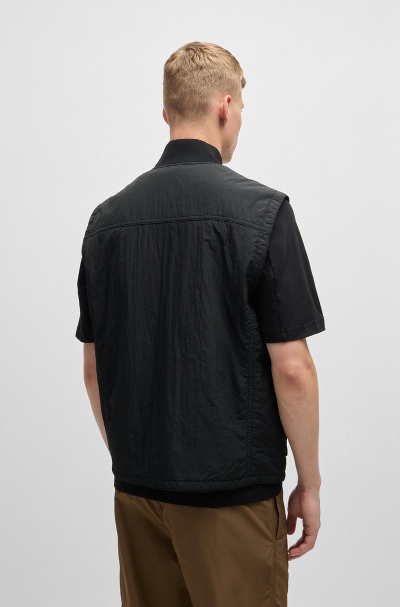 Hugo Boss Chaleco Regular Fit Repelente Al Agua Con Insignia De Logo