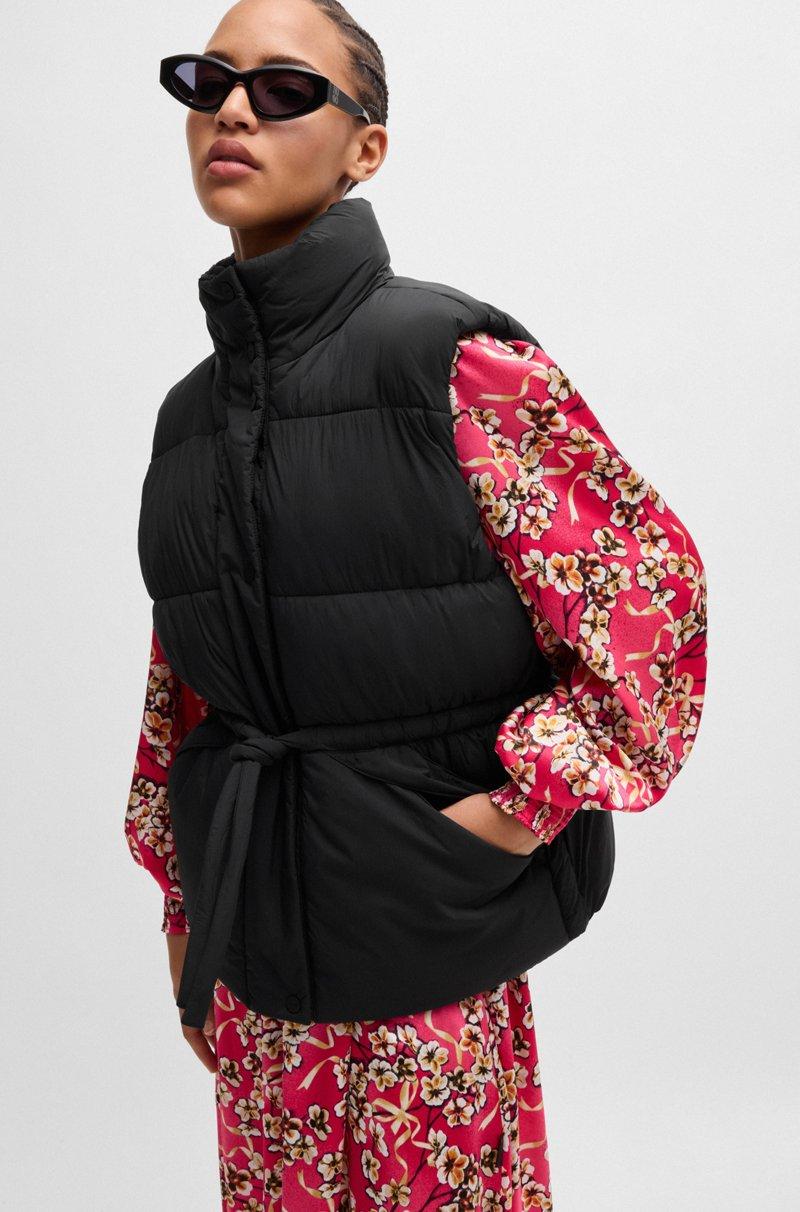 Hugo Boss Chaleco Relaxed Fit Repelente Al Agua Con Logo Apilado