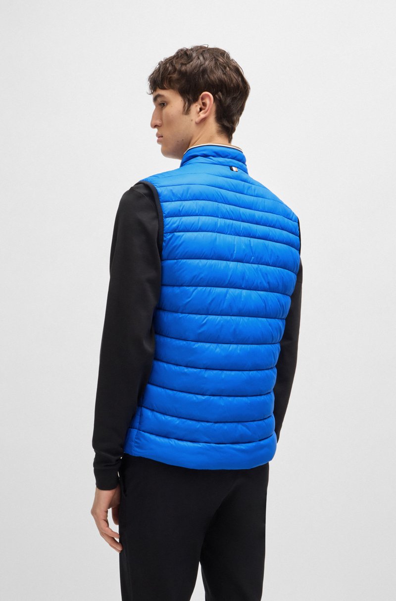 Hugo Boss Chaleco Repelente Al Agua Con Cinta De Logo En 3D