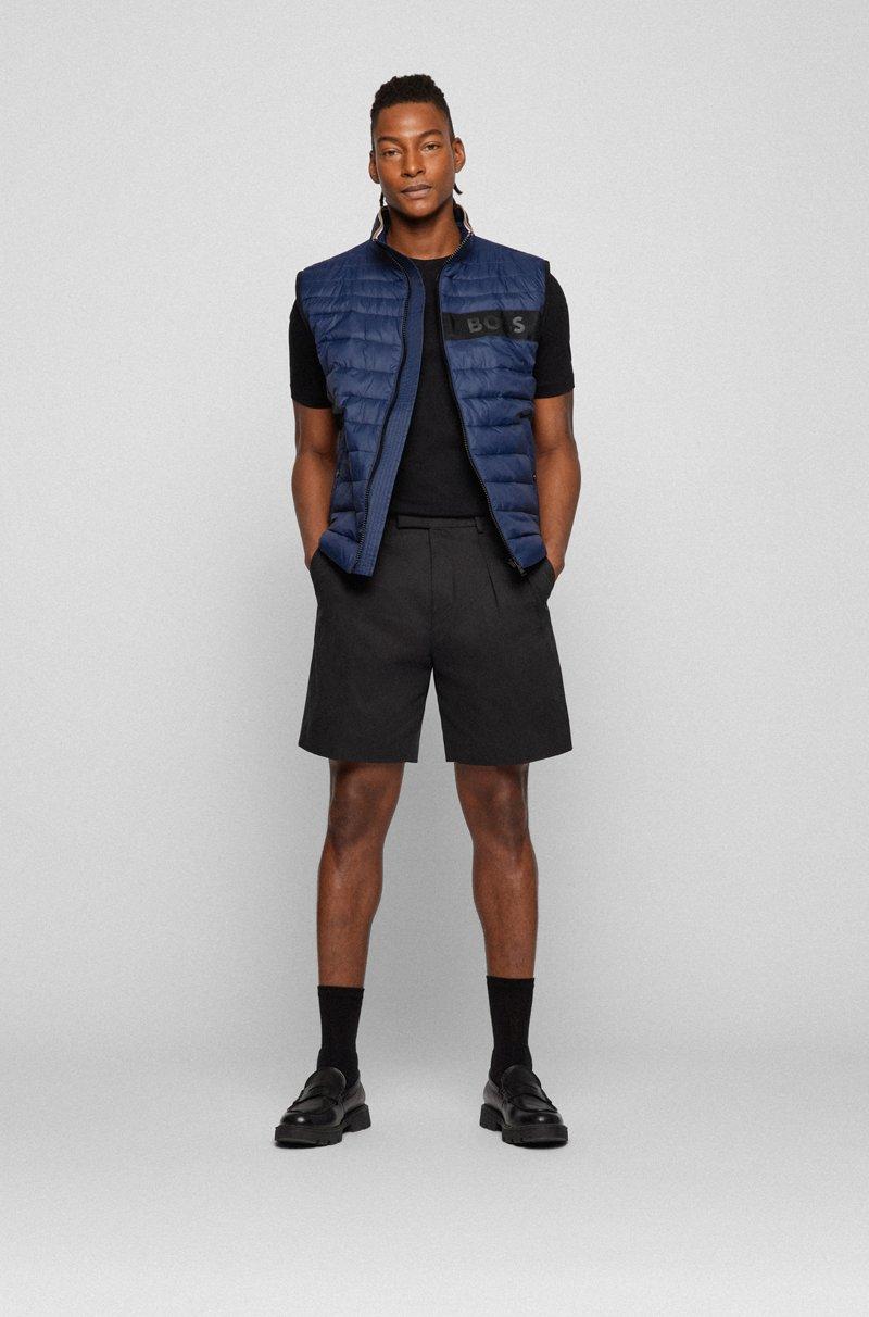 Hugo Boss Chaleco Repelente Al Agua Con Cinta De Logo En 3D