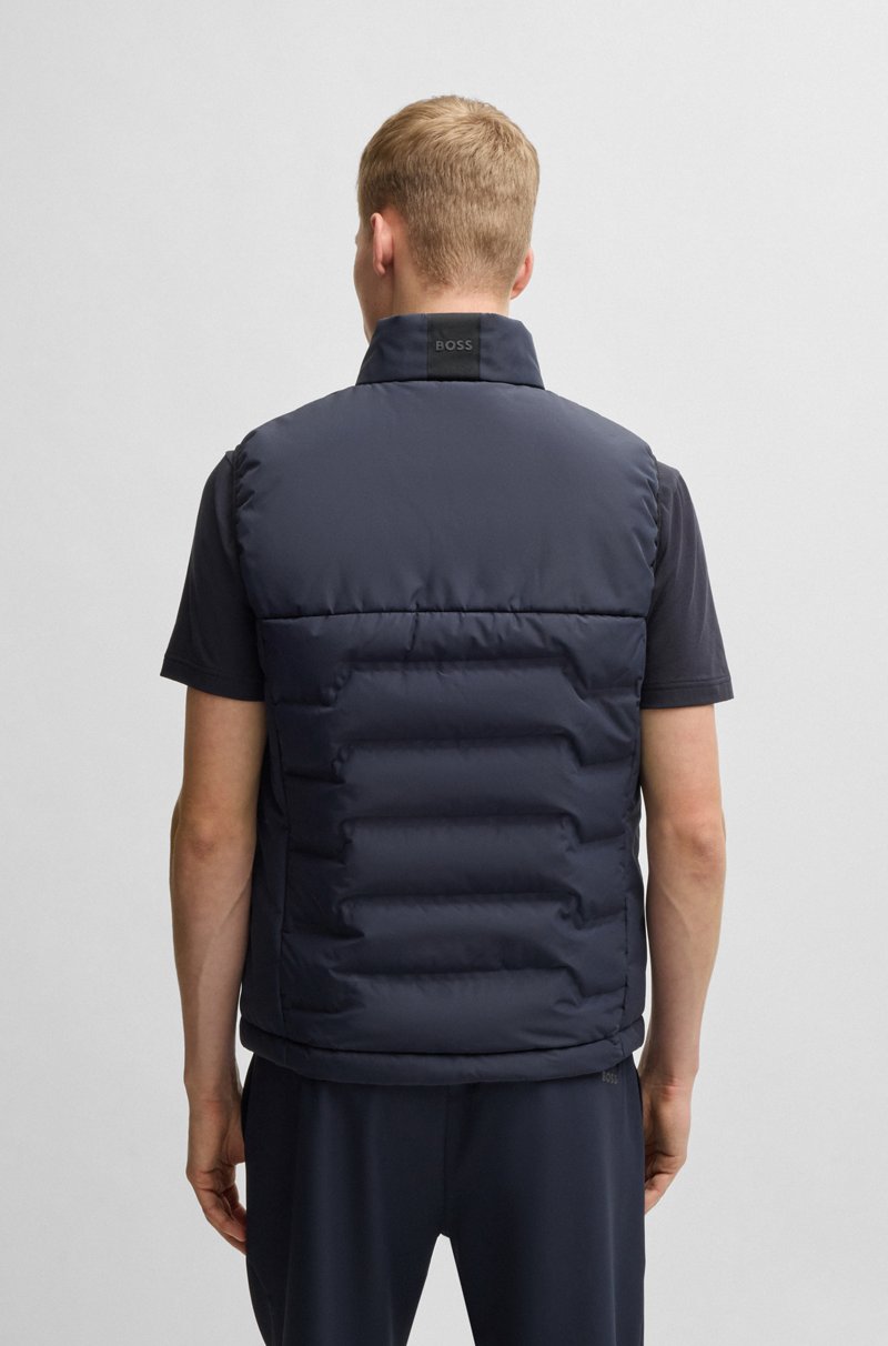 Hugo Boss Chaleco Repelente Al Agua Con Dobladillo Ajustable