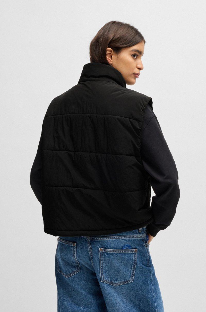 Hugo Boss Chaleco Repelente Al Agua Con Etiqueta Con Logo Azul