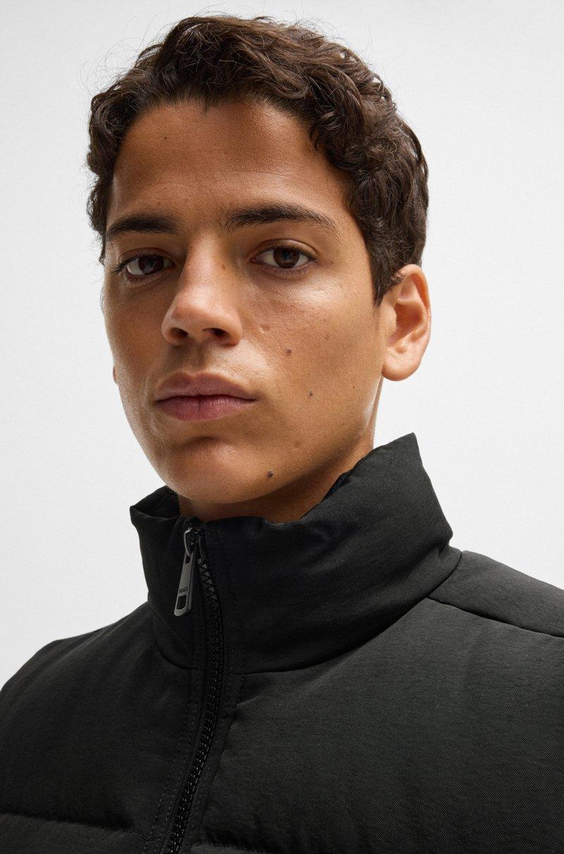 Hugo Boss Chaleco Repelente Al Agua Con Etiqueta Con Logo Azul