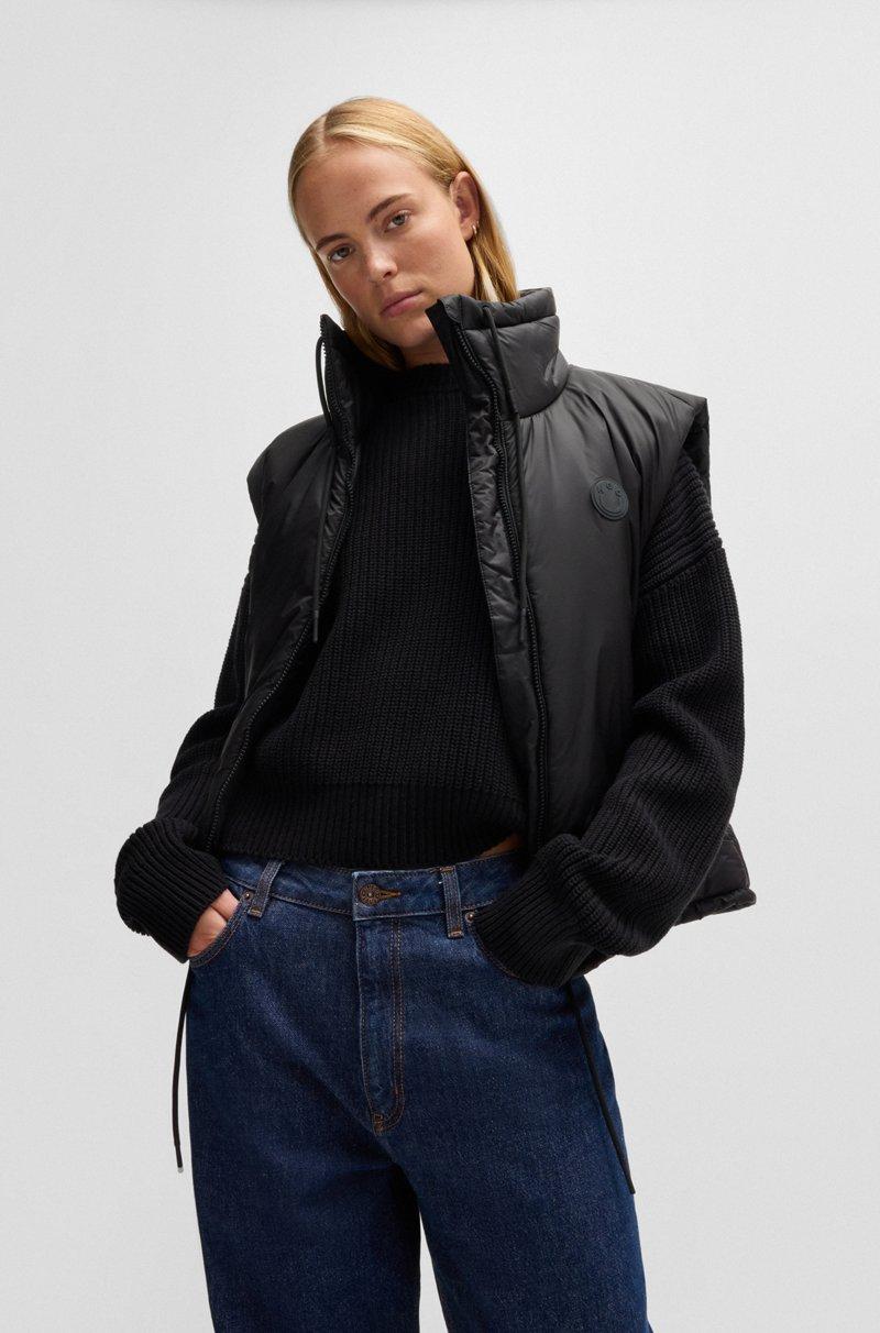 Hugo Boss Chaleco repelente al agua con insignia de logo Happy HUGO