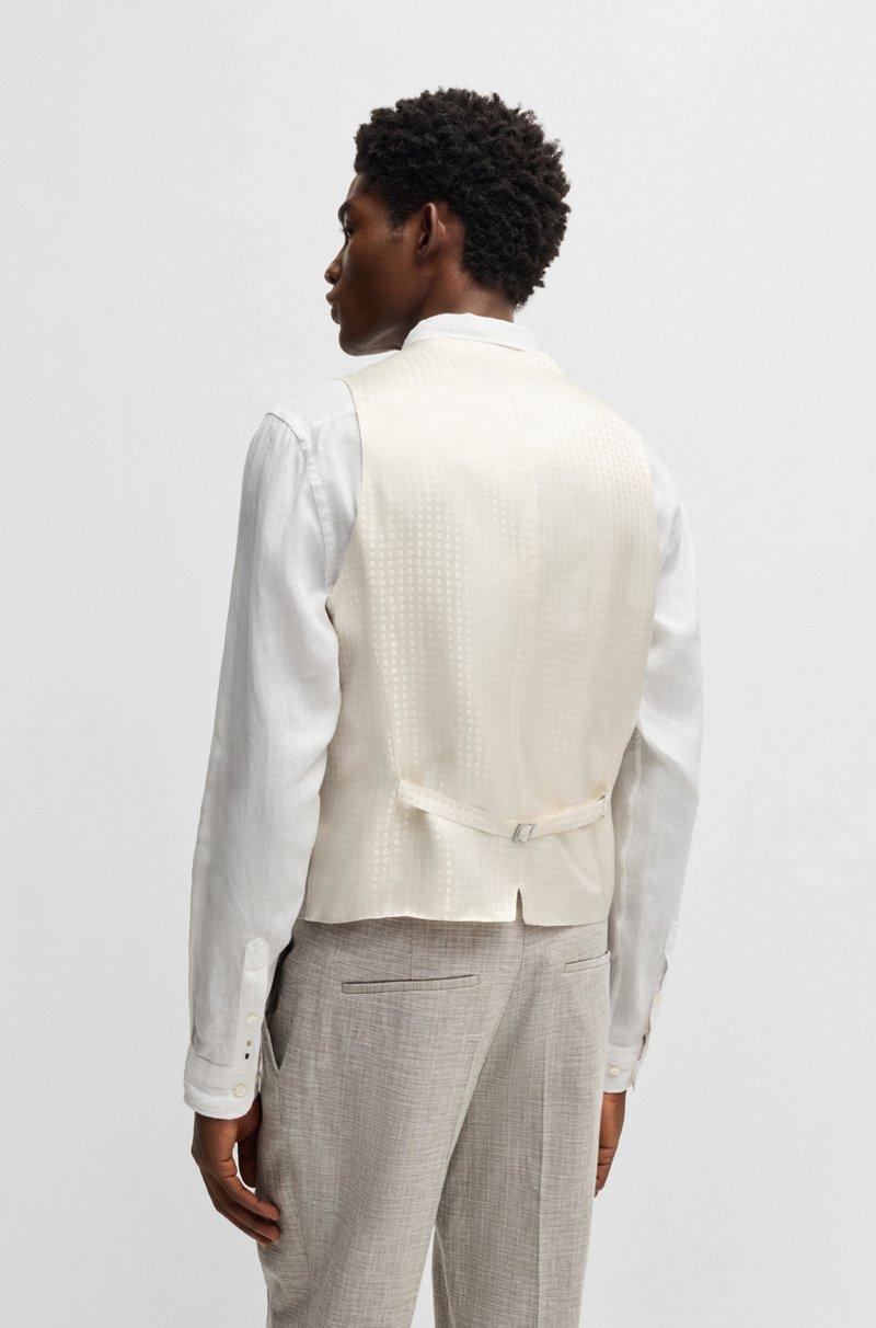 Hugo Boss Chaleco Slim Fit Con Detalle De Logotipo En El Forro