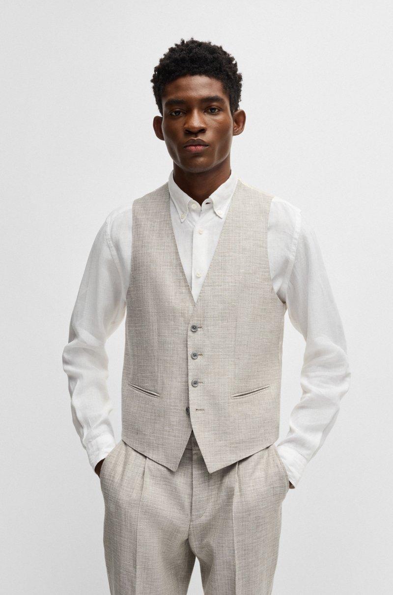 Hugo Boss Chaleco slim fit con detalle de logotipo en el forro