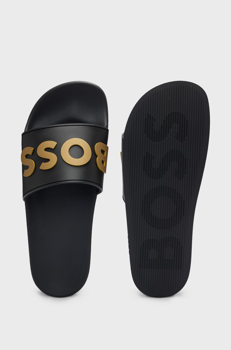 Hugo Boss Chanclas Con Logo En Relieve Fabricadas En Italia