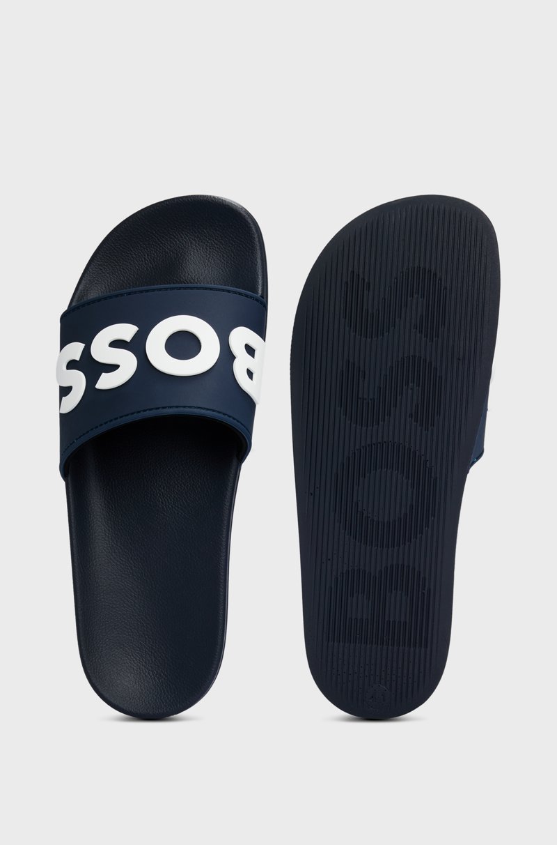 Hugo Boss Chanclas Con Logo En Relieve Fabricadas En Italia