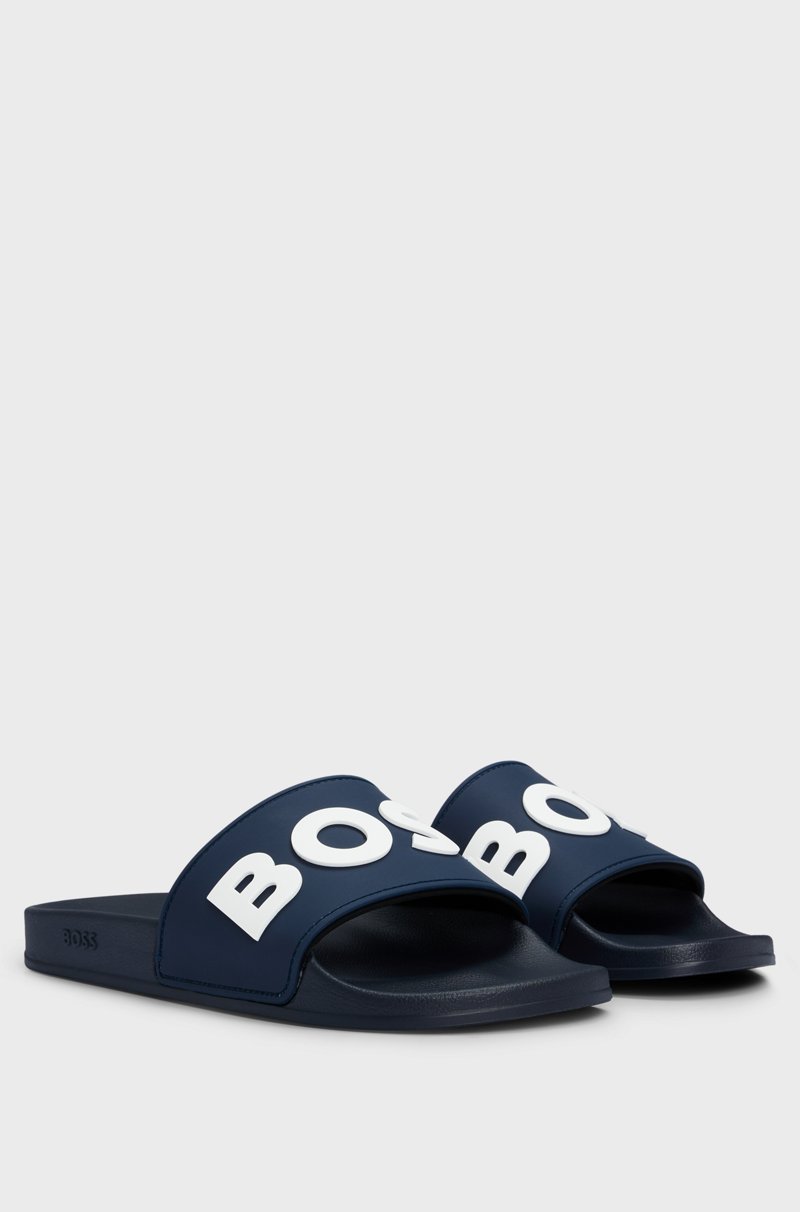 Hugo Boss Chanclas con logo en relieve fabricadas en Italia