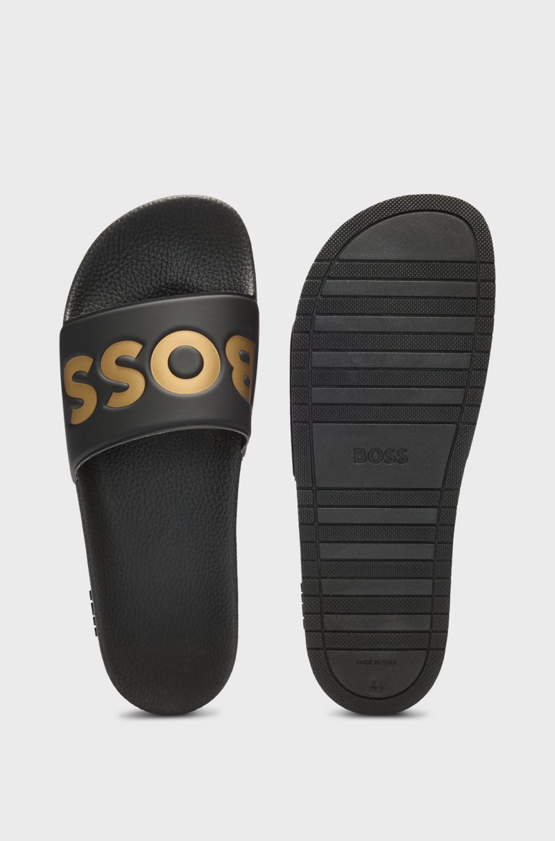 Hugo Boss Chanclas Fabricadas En Italia Con Detalle De Logo Grande