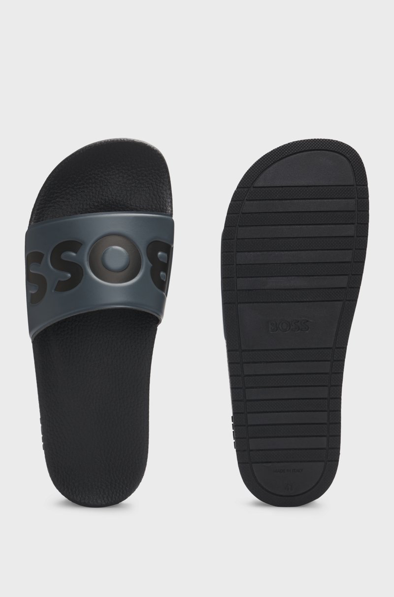 Hugo Boss Chanclas Fabricadas En Italia Con Detalle De Logo Grande