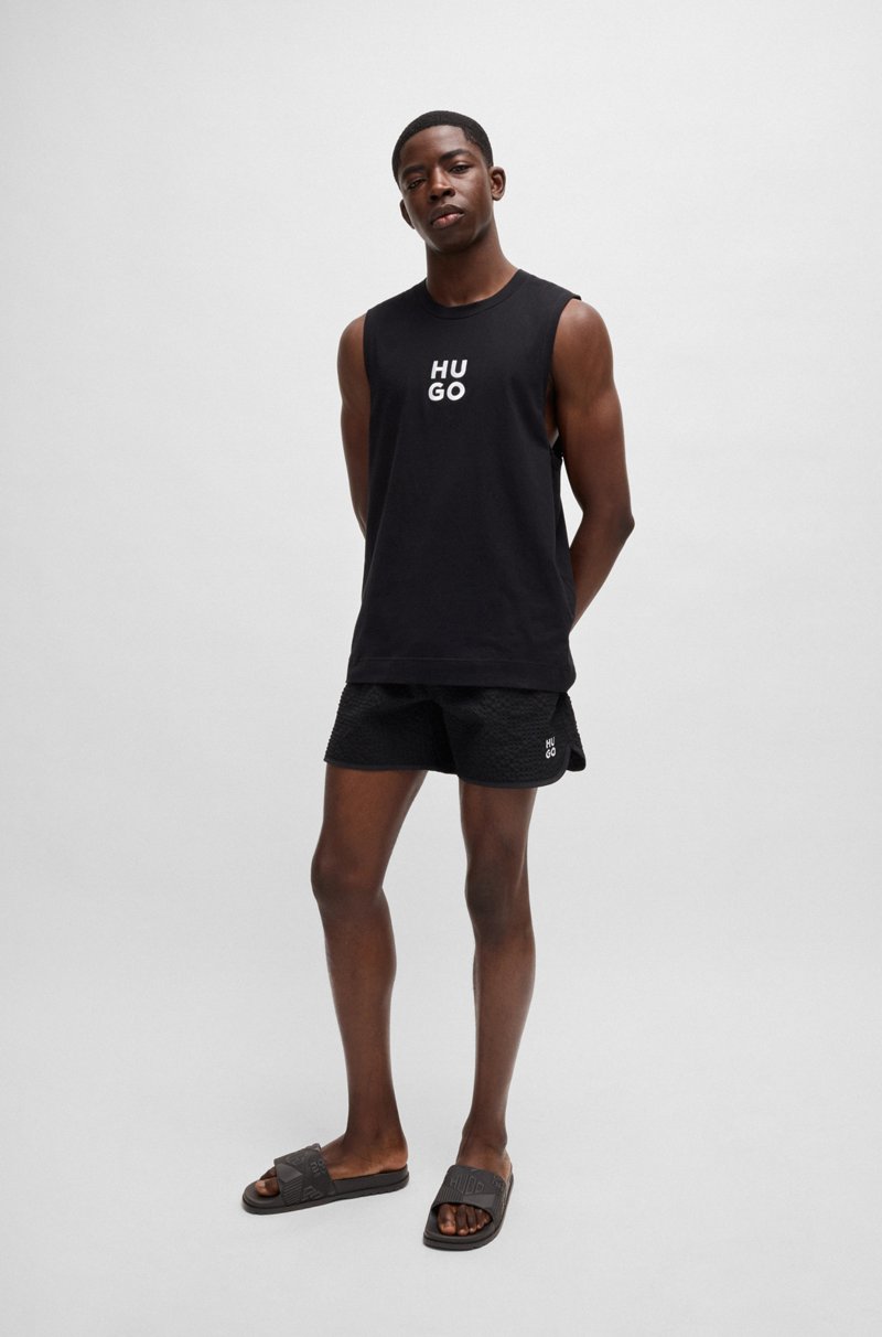 Hugo Boss Chanclas Hechas En Italia Con Diferentes Logos