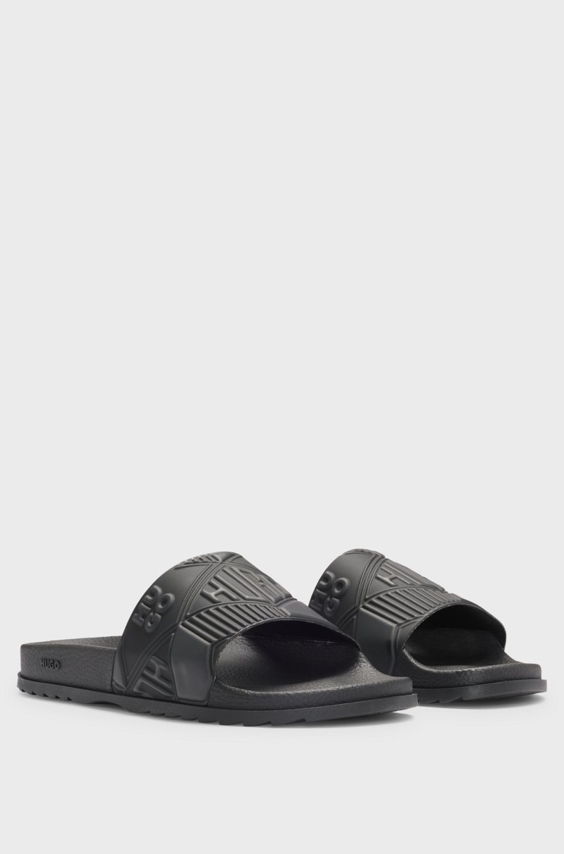 Hugo Boss Chanclas hechas en Italia con diferentes logos