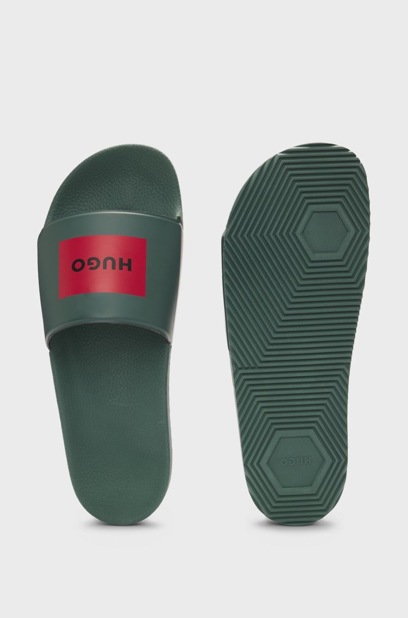 Hugo Boss Chanclas Hechas En Italia Con Etiqueta Con Logo