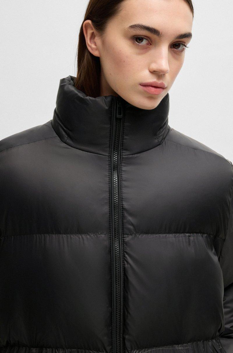 Hugo Boss Chaqueta Acolchada Con Capucha Extraíble Y Cinturón Desmontable Con Logo