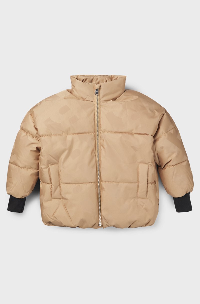 Hugo Boss Chaqueta acolchada para niños adornada con monogramas