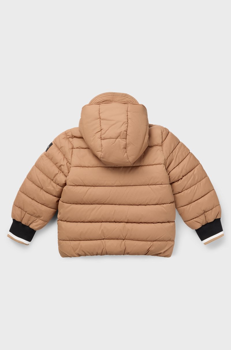 Hugo Boss Chaqueta Acolchada Para Niños Con Insignia De Logo De Efecto Goma