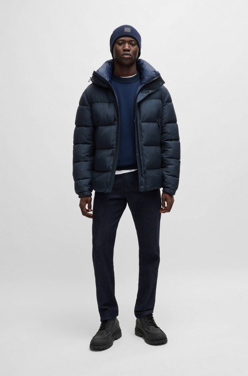 Hugo Boss Chaqueta Acolchada Regular Fit En Tejido Repelente Al Agua