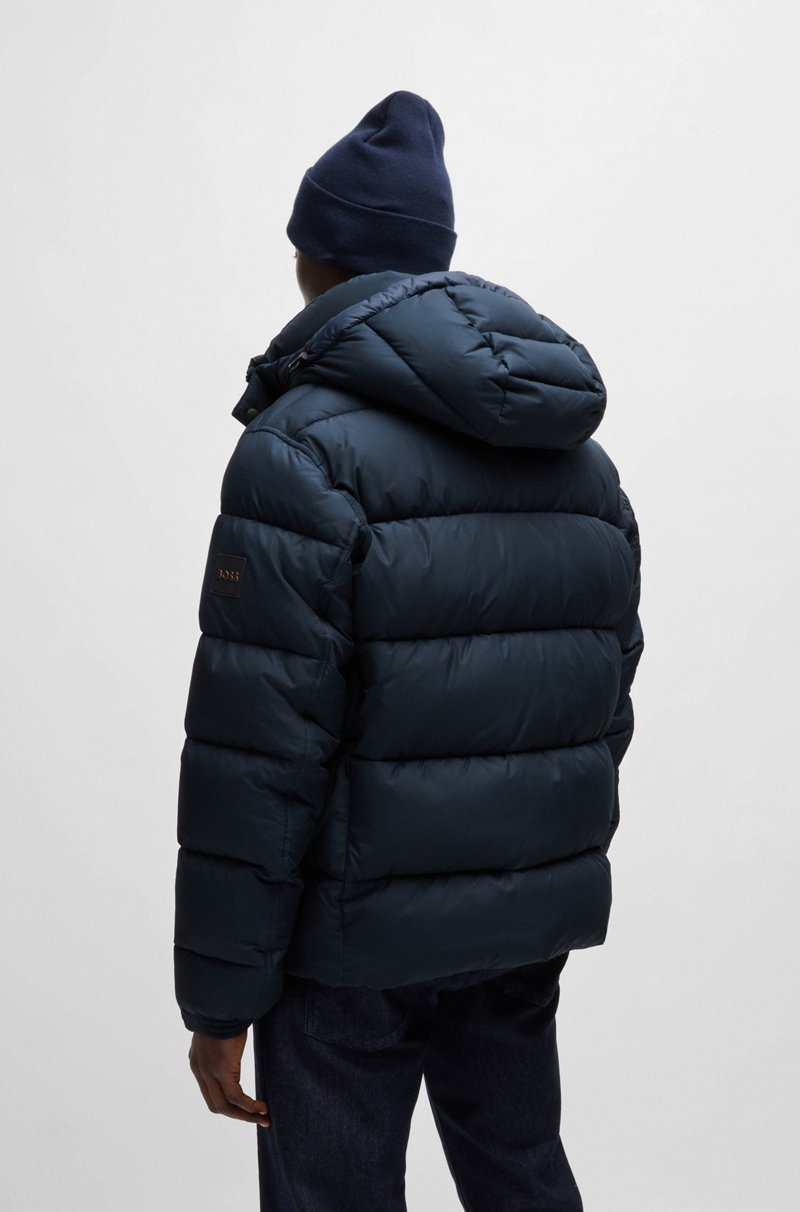 Hugo Boss Chaqueta Acolchada Regular Fit En Tejido Repelente Al Agua