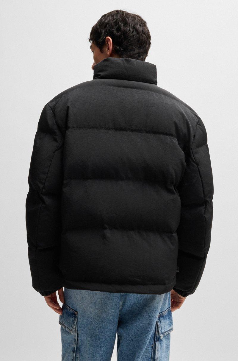 Hugo Boss Chaqueta Acolchada Regular Fit Repelente Al Agua Con Etiqueta Con Logo