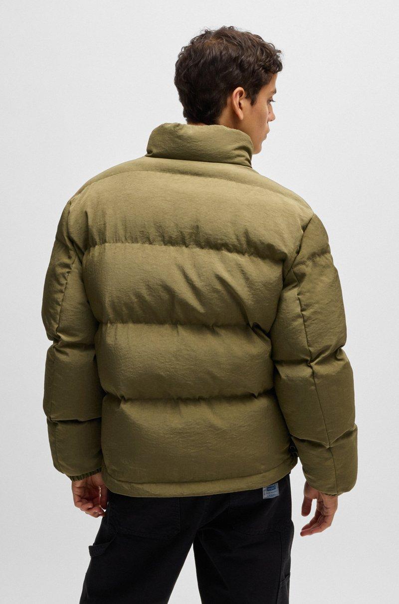 Hugo Boss Chaqueta Acolchada Regular Fit Repelente Al Agua Con Etiqueta Con Logo