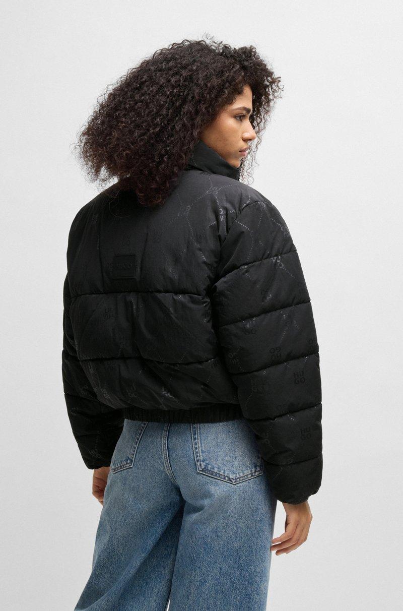 Hugo Boss Chaqueta Acolchada Relaxed Fit Con Motivo De Logo Apilado