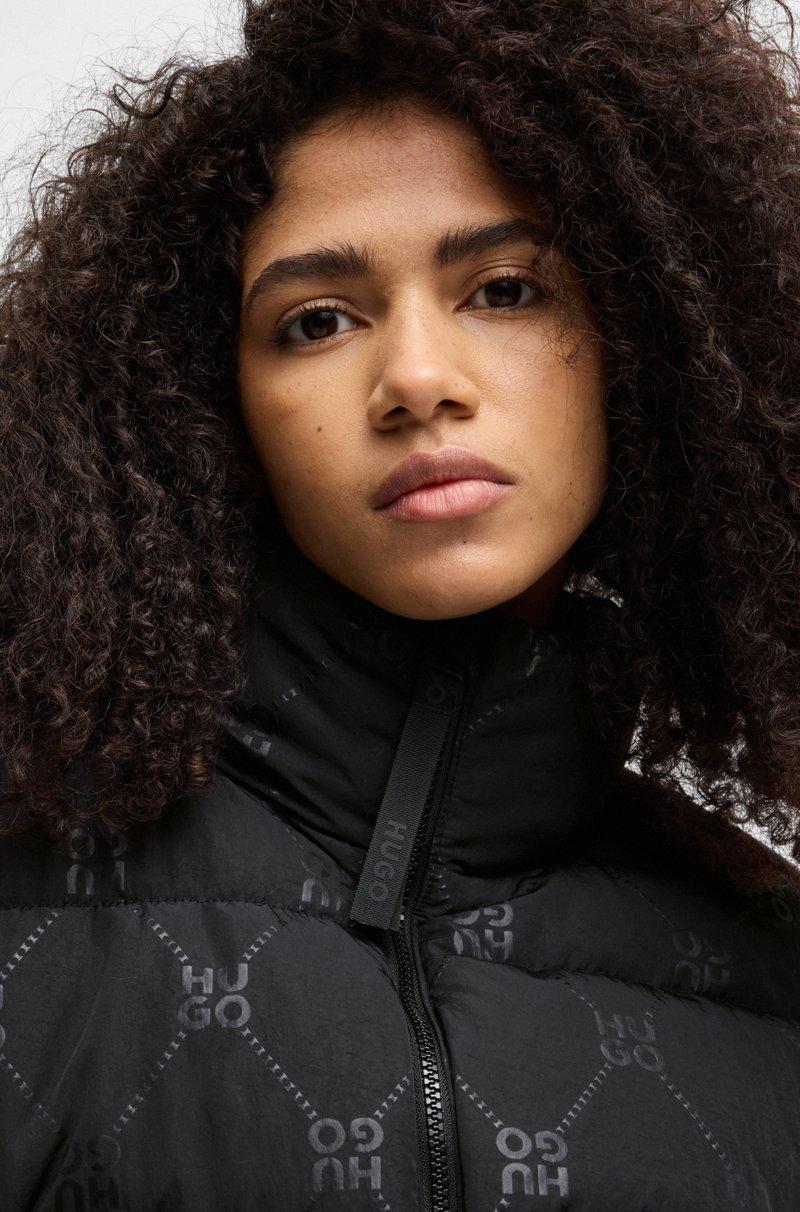 Hugo Boss Chaqueta Acolchada Relaxed Fit Con Motivo De Logo Apilado