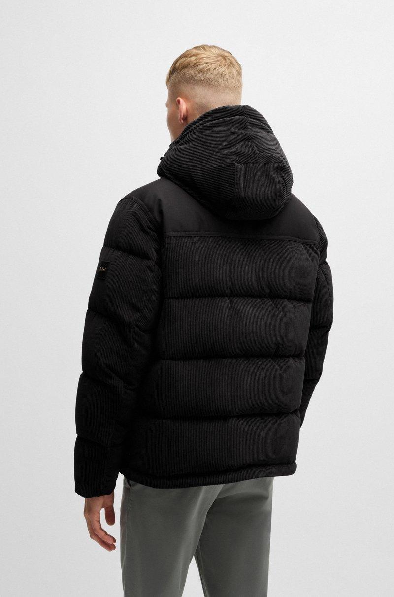 Hugo Boss Chaqueta Acolchada Relaxed Fit De Mezcla De Materiales