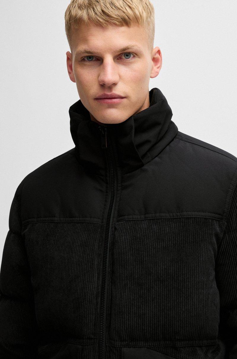 Hugo Boss Chaqueta Acolchada Relaxed Fit De Mezcla De Materiales