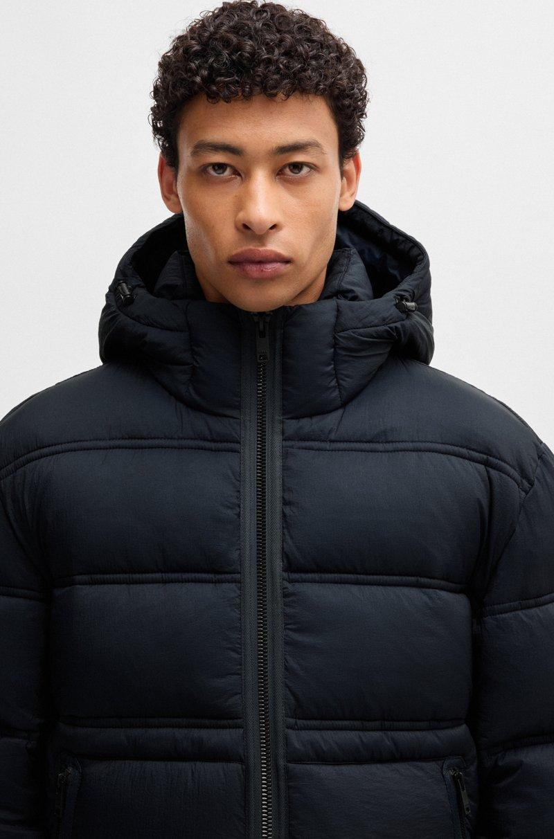 Hugo Boss Chaqueta Acolchada Relaxed Fit De Tejido Repelente Al Agua