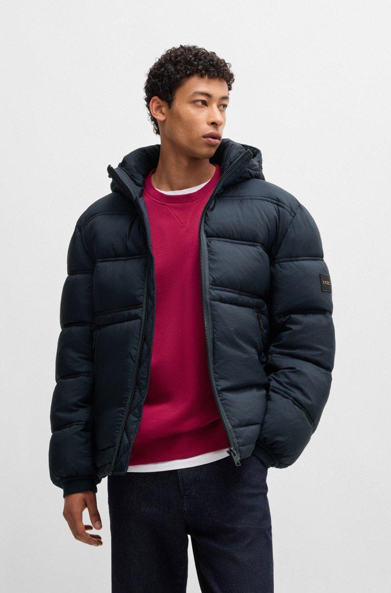 Hugo Boss Chaqueta acolchada relaxed fit de tejido repelente al agua