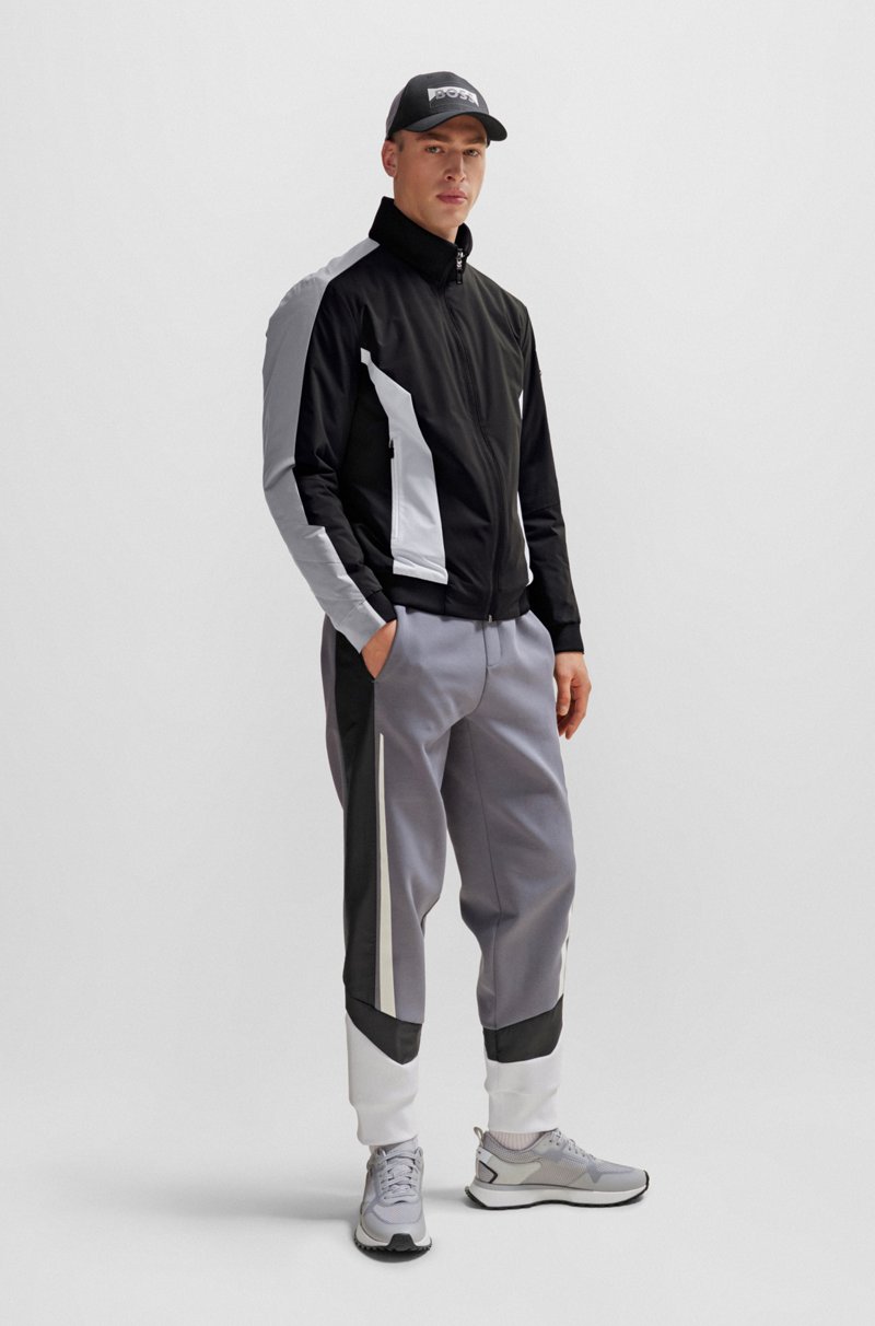 Hugo Boss Chaqueta Acolchada Repelente Al Agua Con Bolsillo Con Detalle De La Marca En La Manga