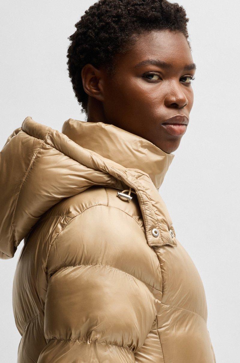 Hugo Boss Chaqueta Acolchada Repelente Al Agua Con Capucha Ajustable