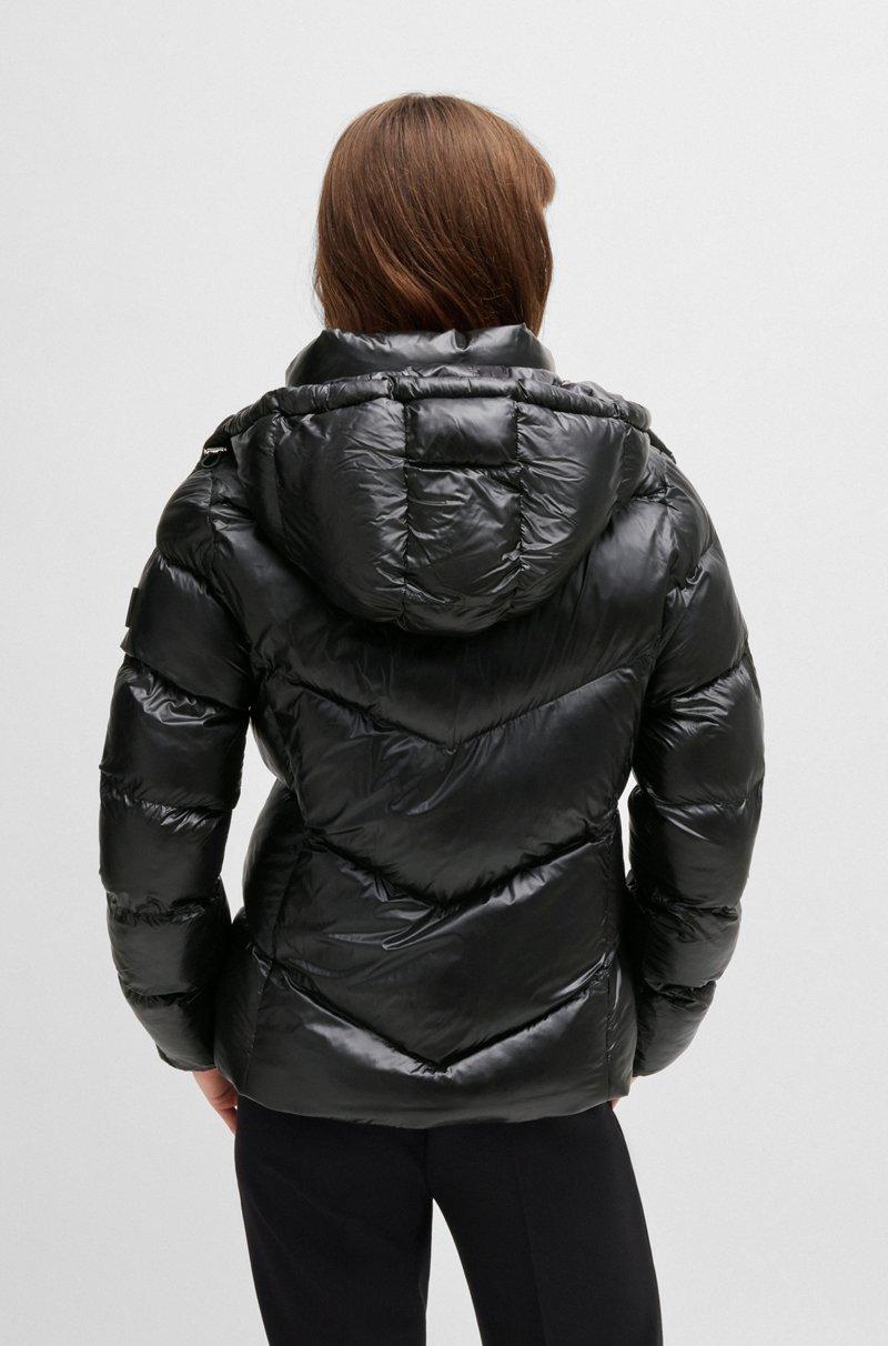 Hugo Boss Chaqueta Acolchada Repelente Al Agua Con Capucha Ajustable