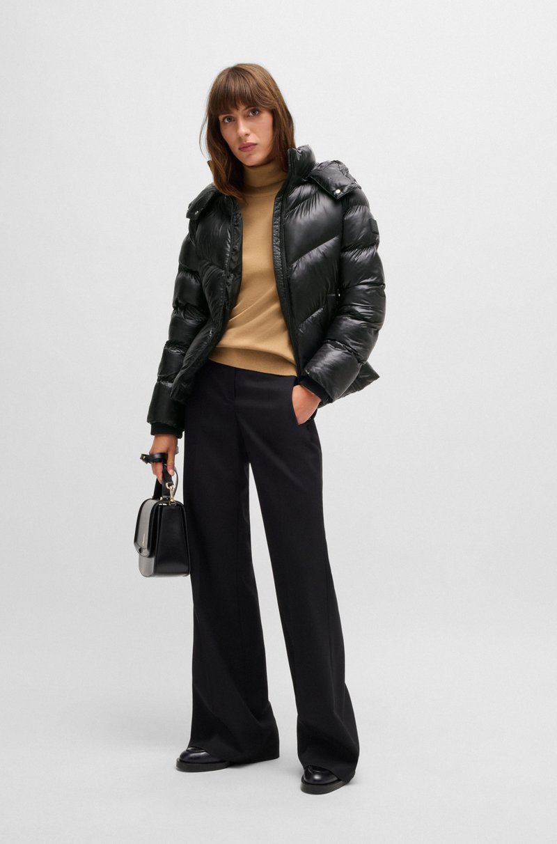 Hugo Boss Chaqueta Acolchada Repelente Al Agua Con Capucha Ajustable