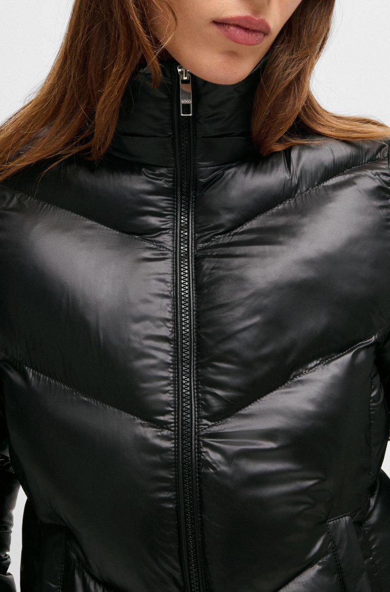 Hugo Boss Chaqueta Acolchada Repelente Al Agua Con Capucha Ajustable