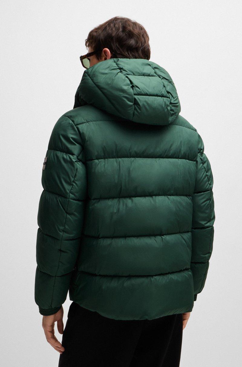 Hugo Boss Chaqueta Acolchada Repelente Al Agua Con Capucha Extraíble