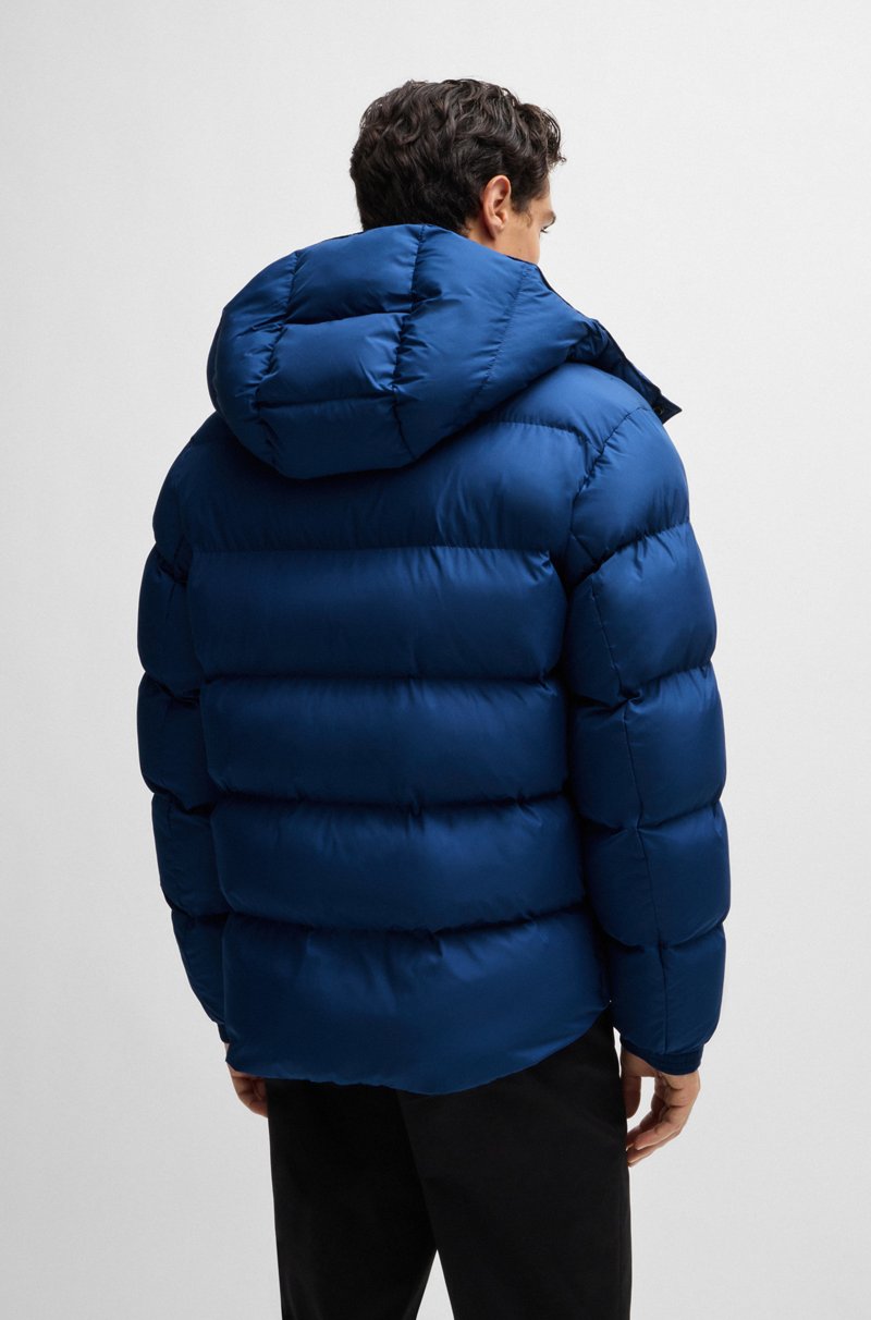 Hugo Boss Chaqueta Acolchada Repelente Al Agua Con Capucha Extraíble
