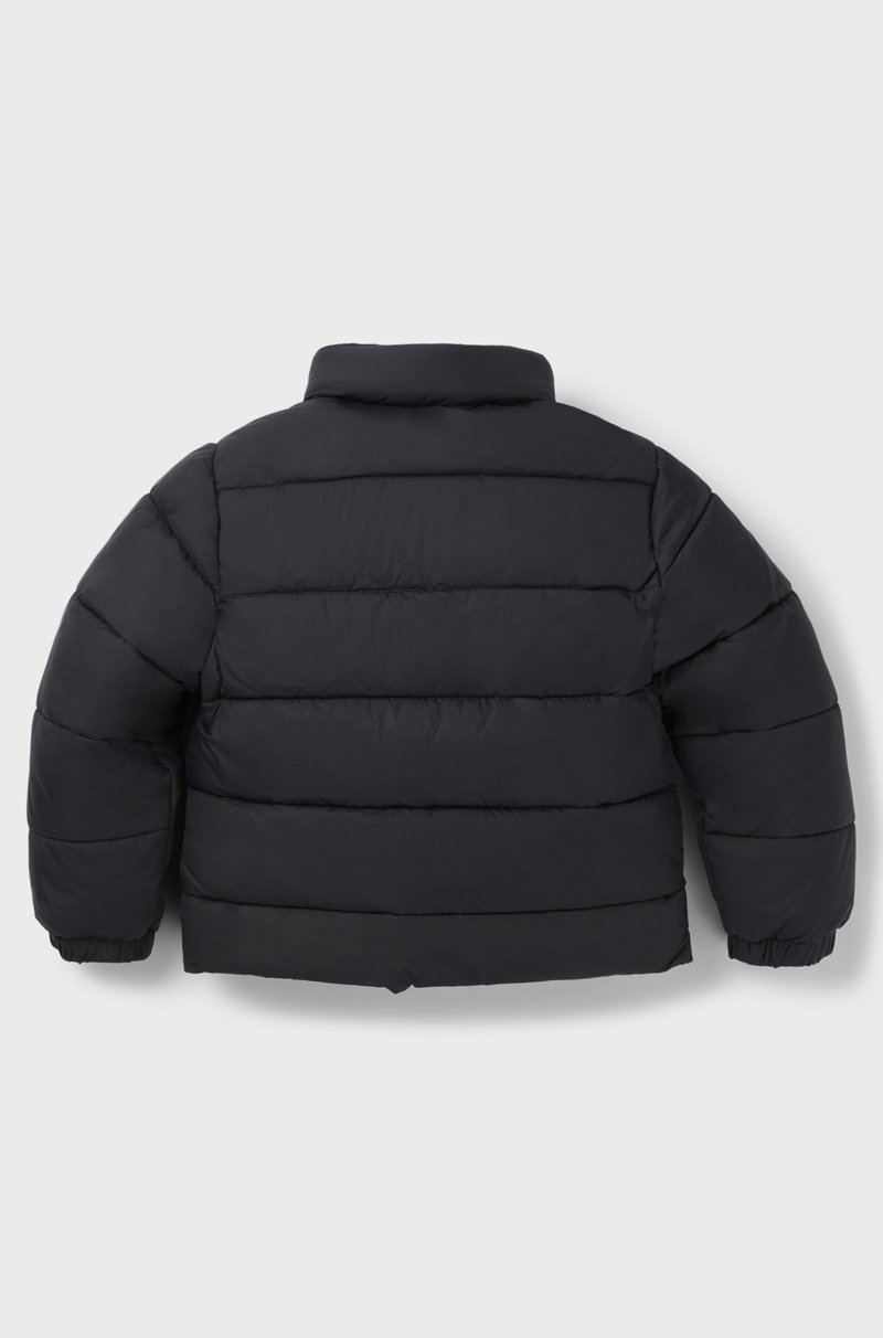 Hugo Boss Chaqueta Acolchada Repelente Al Agua Con Capucha Oculta Para Niños