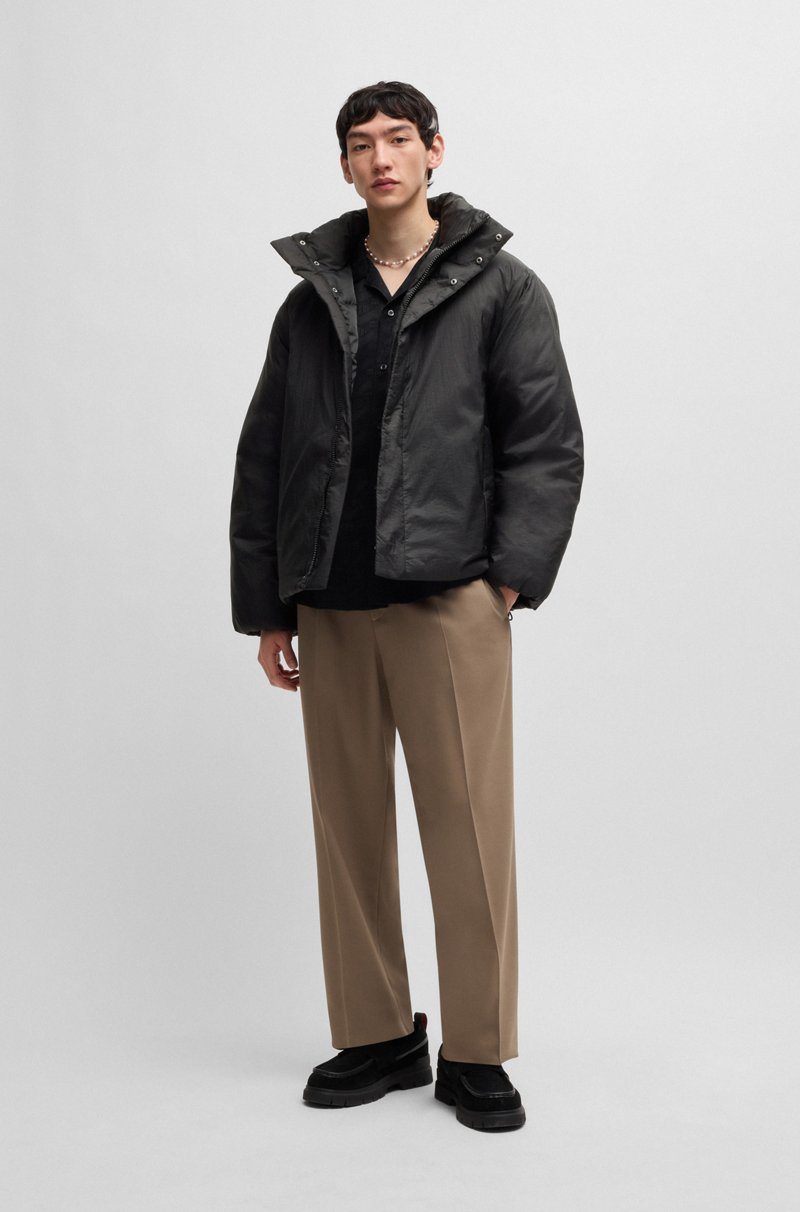 Hugo Boss Chaqueta Acolchada Repelente Al Agua Con Cierre Oculto