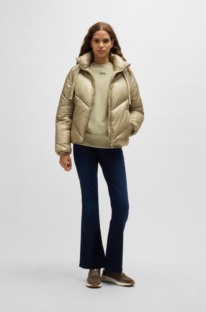 Hugo Boss Chaqueta Acolchada Repelente Al Agua Con Cordones