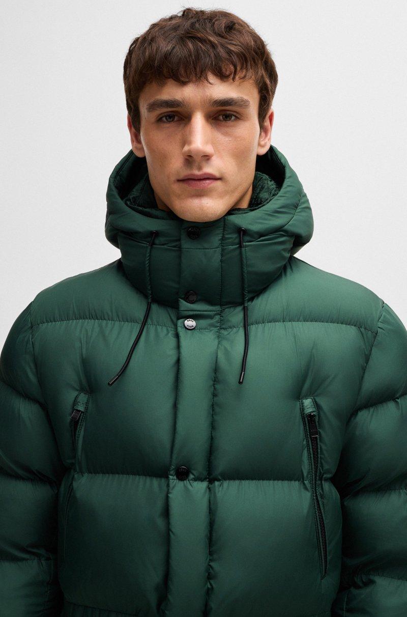 Hugo Boss Chaqueta Acolchada Repelente Al Agua Con Detalle De Logo