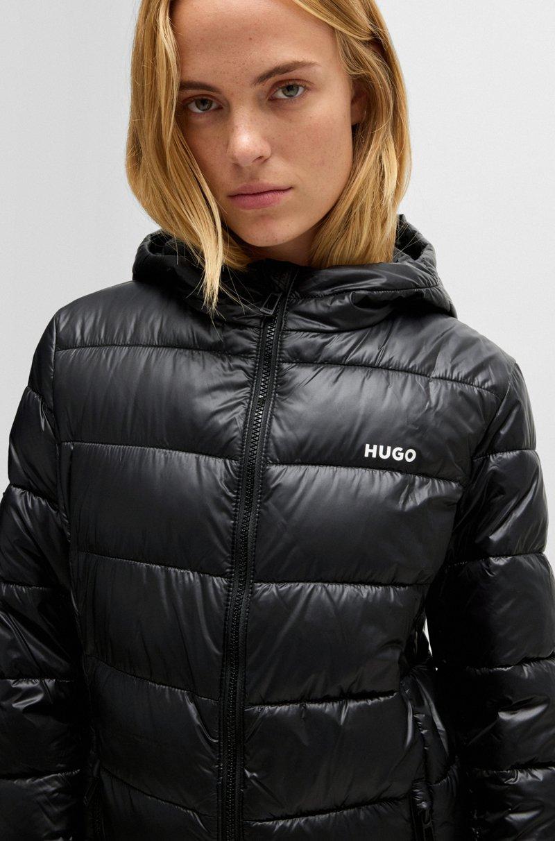 Hugo Boss Chaqueta Acolchada Repelente Al Agua Con Detalle Del Logo