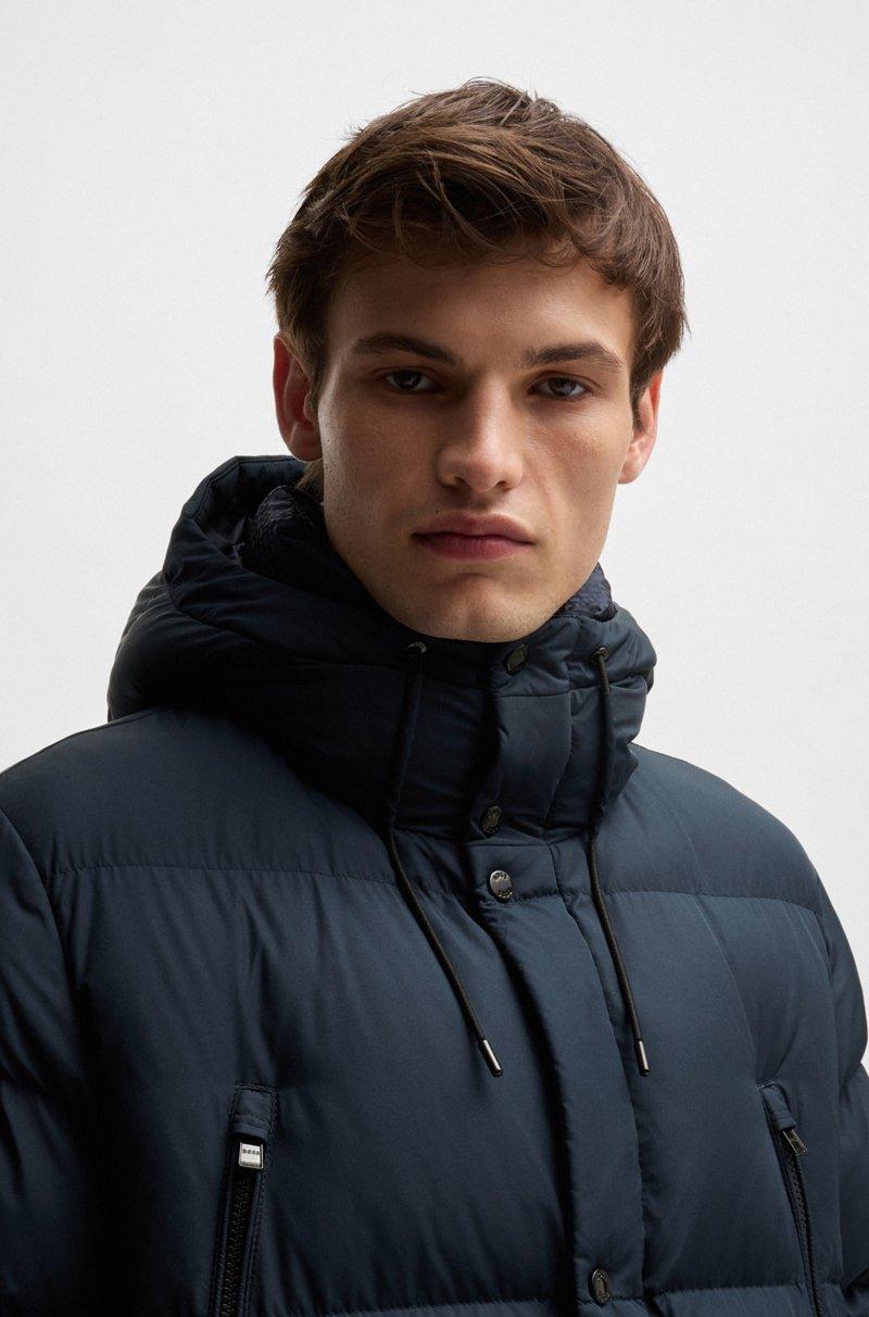 Hugo Boss Chaqueta Acolchada Repelente Al Agua Con Detalle De Logo