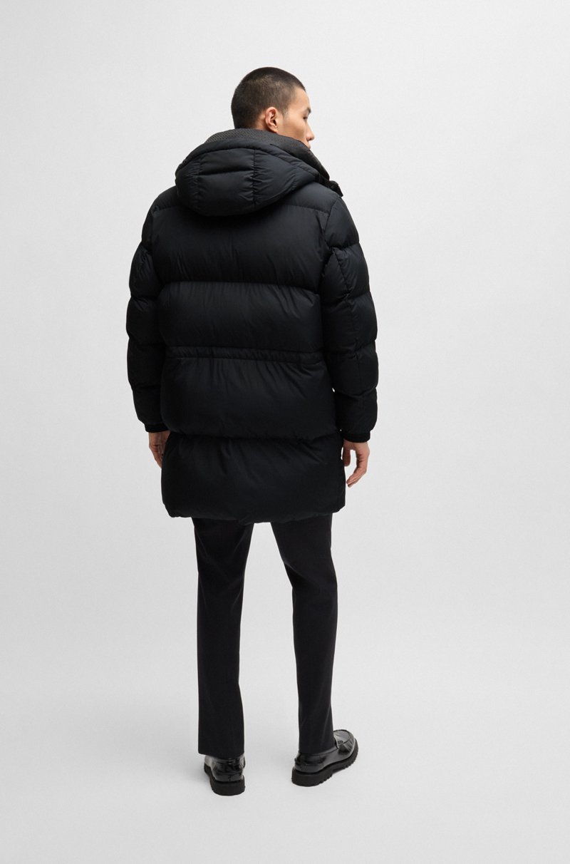 Hugo Boss Chaqueta Acolchada Repelente Al Agua Con Detalle De Logo